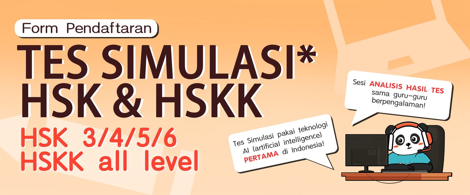 Tes Simulasi HSK + HSKK (Powered by AI)