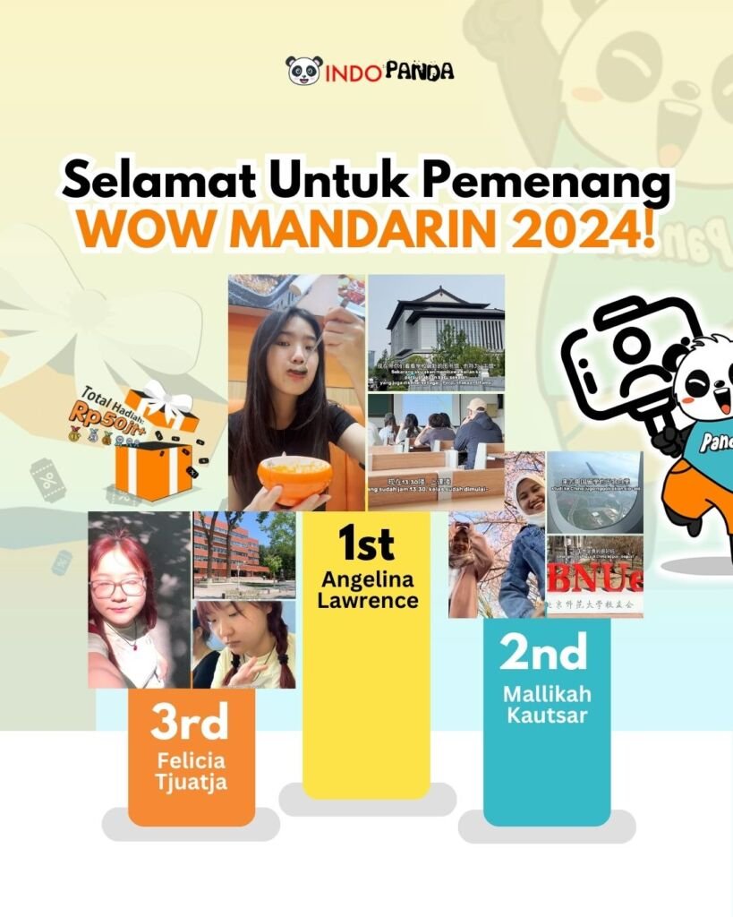 Selamat Untuk Pemenang WOW Mandarin 2024