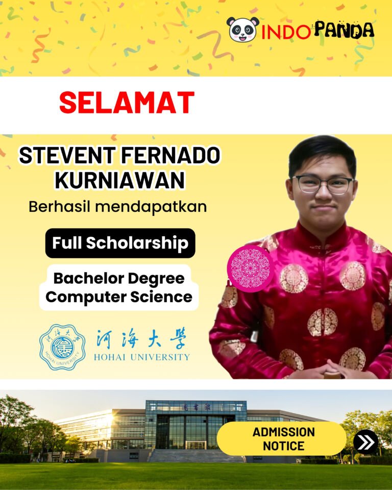 Study in China_congrats post steven fernando_Hohai University